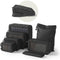 ONYX compressie packing cubes - 7 stuks - Bagage organizers met compressie rits - Voor koffers en tassen - Zwart