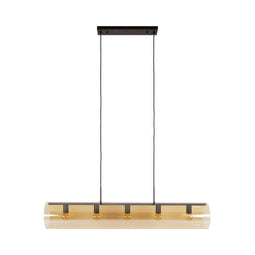 AnLi Style Vloerlamp 5L tube amber glas