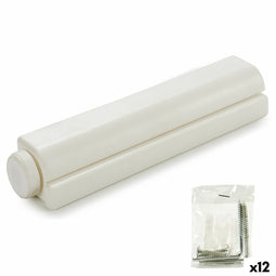 Waslijn Kipit 21940 Wit Nylon Polypropyleen 34,5 x 6 x 6 cm Uitschuifbaar (12 Stuks)
