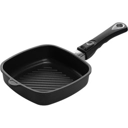 AMT Gastroguss Vierkante grillpan - 20x20 cm - Geschikt voor alle warmtebronnen - Oven- en vaatw...