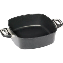 AMT Gastroguss Vierkante inductiepan - 28x28 cm - gietaluminium - 9 cm hoog - zijhandgrepen
