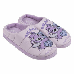 Slippers Voor in Huis Stitch Lila Schoenmaat