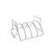 BBQ Accessoire Rek voor Ribben 4 stuks