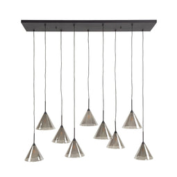 AnLi Style Hanglamp 5+4 tapse kap glas (G9)