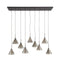 AnLi Style Hanglamp 5+4 tapse kap glas (G9)