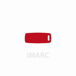 Naamplaatje Imarc Baggage Rood