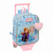 Schoolrugzak met Wielen Frozen Ice magic Blauw 22 x 27 x 10 cm