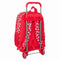 Schoolrugzak met Wielen Hello Kitty Iconic Wit Rood 33 x 42 x 14 cm