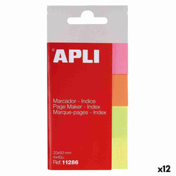 Bladwijzer Apli Multicolour 160 Lakens 50 x 20 mm (12 Stuks)