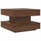Salontafel 360 graden draaibaar 50x50x34,5 cm bruin eikenkleur