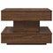 Salontafel 360 graden draaibaar 50x50x34,5 cm bruin eikenkleur