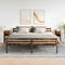 Nachtkastjes 2 st met lade 25x31x66 cm gerookt eikenkleurig