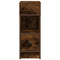 Nachtkastjes 2 st met lade 25x31x66 cm gerookt eikenkleurig