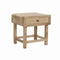 Nachtkastje DKD Home Decor Bruin Natuurlijk Mangohout 50 x 40 x 50 cm