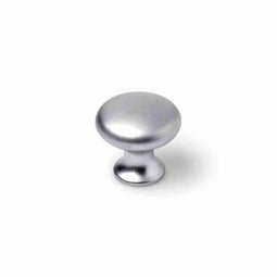 Deurknop Rei Zilverkleurig Metaal Ø 25 x 24 mm Cirkelvormig Matte afwerking 4 Onderdelen