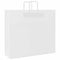 Papieren kraftzakken 250 st met hengsels 54x15x49 cm wit