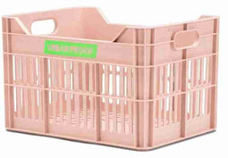 Gerecyclede Fietskrat Urban Proof Junior 15 Liter - Pastelroze