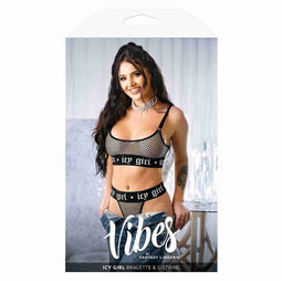Ondergoed Set Fantasy Lingerie Zwart (L/XL)