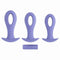 Anale Plug Evolved Paars (8,9 cm) (9,5 cm) (10,1 cm)
