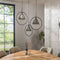 AnLi Style Hanglamp 3L ring getrapt tapse kap (G9)