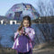 Waterponcho met Kap Minnie Mouse Lila Maat 3-4 Jaar