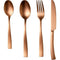 Bestekset - ARTHUR MARTIN - AM0056 - 24 delig - RVS - Koperafwerking