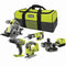RYOBI One + Cordless 4-Tool Pack RCK184C-242S - Boormachine - 3 cirkelzagen, decoupeerzaag, sabel...