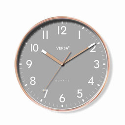 Muurklok Versa Grijs Plastic 4 x 30 x 30 cm