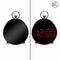 Wekker Versa Zwart Rood