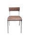 Originele stoel walnoot parelwit per 2 stuks