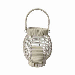 Led-lantaarn Versa Wit Rotan