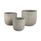 PTMD Suguna Grey Round Magnesium Pot Squares Low SV3
