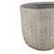 PTMD Suguna Grey Round Magnesium Pot Squares Low SV3