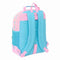 Schoolrugzak Benetton Unique Roze Turkoois 32 x 42 x 15 cm