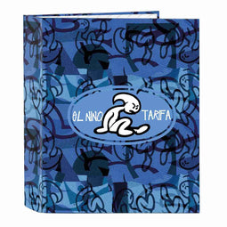 Ringmap El Niño Roller Blauw Zwart A4 27 x 33 x 6 cm