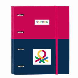 Ringmap Benetton Cherry Kers Marineblauw 27 x 32 x 3.5 cm