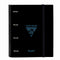 Ringmap BlackFit8 California Blauw Zwart 27 x 32 x 3.5 cm