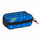 Pennenetui met 3 vakken Hot Wheels Let's race Blauw Zwart 21,5 x 10 x 8 cm