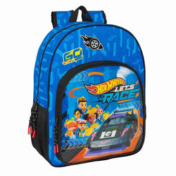 Schoolrugzak Hot Wheels Let's race Blauw Zwart 33 x 42 x 14 cm
