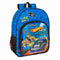 Schoolrugzak Hot Wheels Let's race Blauw Zwart 33 x 42 x 14 cm