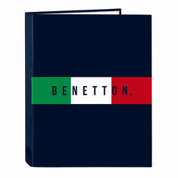 Ringmap Benetton Flag Marineblauw A4 26.5 x 33 x 4 cm