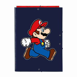 Ringmap Super Mario Trick Rood Donkerblauw A4 26 x 33.5 x 2.5 cm
