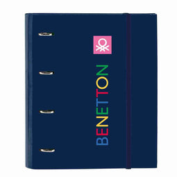Ringmap Benetton Damero Marineblauw 27 x 32 x 3.5 cm