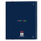 Ringmap Benetton Damero Marineblauw 27 x 32 x 3.5 cm