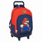 Schoolrugzak met Wielen Super Mario Trick Rood Donkerblauw 33 x 45 x 22 cm
