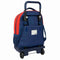 Schoolrugzak met Wielen Super Mario Trick Rood Donkerblauw 33 x 45 x 22 cm