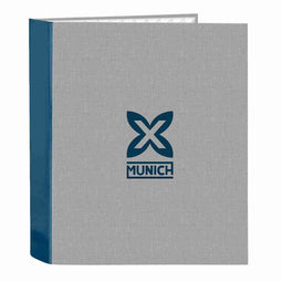 Ringmap Munich Street Blauw Grijs A4 27 x 33 x 6 cm