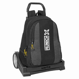 Schoolrugzak met Wielen Munich Topo Zwart 32 x 44 x 16 cm