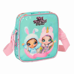 Schoudertas Na!Na!Na! Surprise Bunny Roze Turkoois 16 x 18 x 4 cm