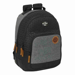 Schoolrugzak BlackFit8 Old school Zwart Grijs 32 x 42 x 15 cm